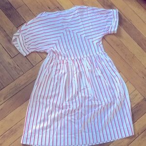 2206 handmade striped dress w pockets